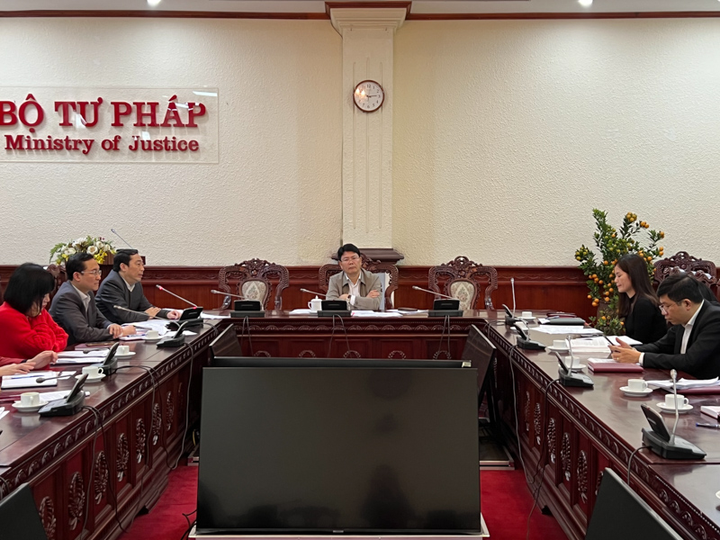 Thứ trưởng Nguyễn Thanh Tịnh làm việc với Vụ Phổ biến, giáo dục pháp luật